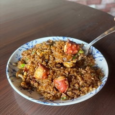 たこのガーリックバター炒飯