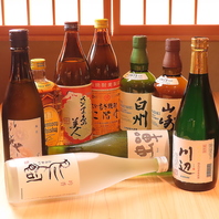 全国から厳選！種類豊富な日本酒やお酒の数々をご用意