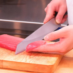 千葉県直送の天然魚を使用