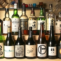 繊細な料理に寄り添うこだわりのお酒も豊富に取り揃え中