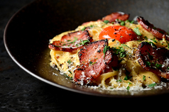 蘭王卵のカルボナーラ