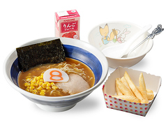 〈細麺〉お子さまらーめんセット（ジュース・ポテト付き）