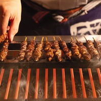 【とり皮串】「名代かわ焼き」