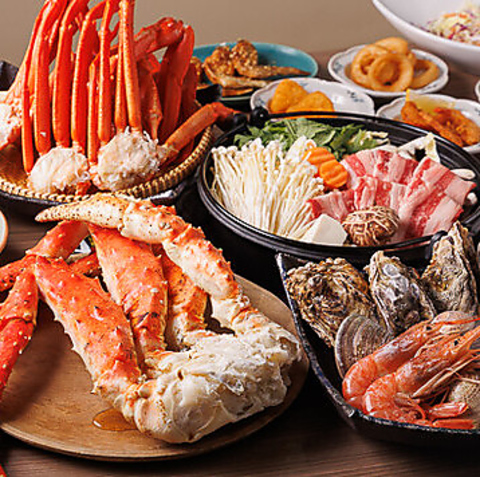 ずわい・たらば蟹×知多牛のすき焼きの贅沢共演！食べ放題＆飲み放題で心ゆくまで堪能