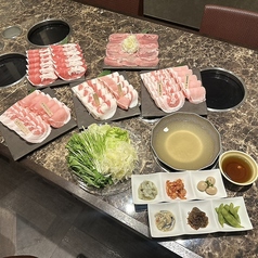 しゃぶしゃぶ豚神のコース写真