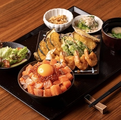 サーモン丼御膳