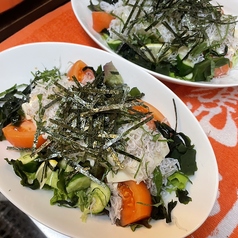 豆腐としらすのサラダ