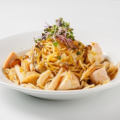 大山鶏ときのこの和風パスタ