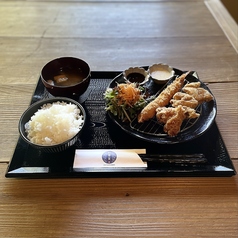 海老フライ唐揚げごはん