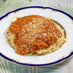 ミートソーススパゲッティ/カルボナーラスパゲッティ