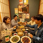 2名～6名様の個室。全席掘りごたつ式《完全個室》×《喫煙可能》でゆったりとした空間♪