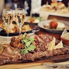 グリル料理とワイン