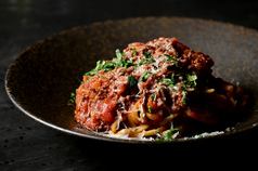 あらびきボロネーゼ　京都麺屋棣鄂極太麺