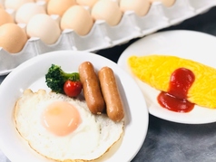 【料理例】【朝食ご当地メニュー】地元さくら卵の目玉焼き