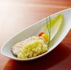 蒸し鶏の葱ソース