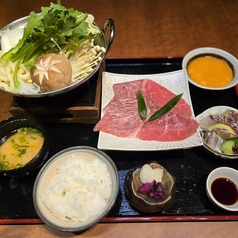 すき焼きしゃぶしゃぶ一芯のコース写真