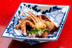 脱皮蟹の唐揚げ 鎮江黒酢の油淋ソース