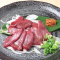 料理メニュー写真&nbsp;会津馬刺しからしにんにく味噌添え