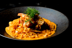 海老のビスク　リングイネ