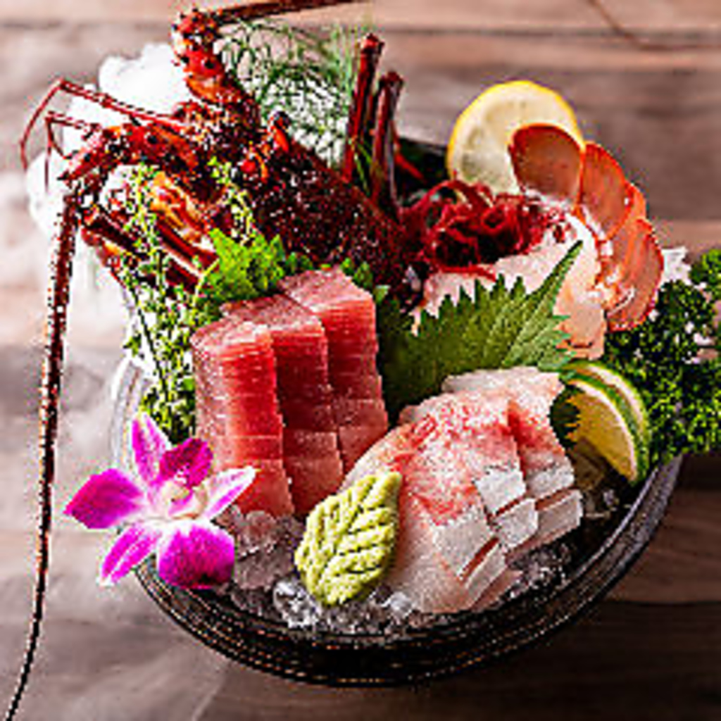 豊洲市場直送の新鮮鮮魚！単品でもコースでもご用意しております