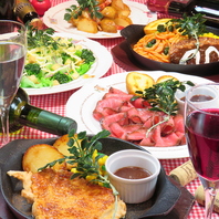 オムライス、ラケルパン、デザート盛りだくさん