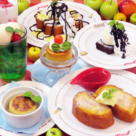 色々なスイーツも豊富！