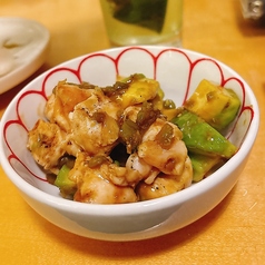 ささみとアボカドのわさび和え