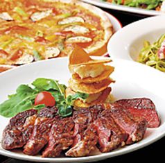 【2H飲み放題付き】サーロインステーキ付き！120分飲み放題・料理全8品【ヴェルデコース】