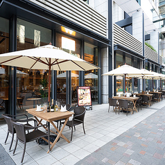 テラス席のみペット同伴可能です。※雨天時はご利用頂けない場合もございます。