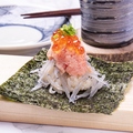 料理メニュー写真 海鮮三色握らな寿司(生しらす/ネギトロ/いくら)