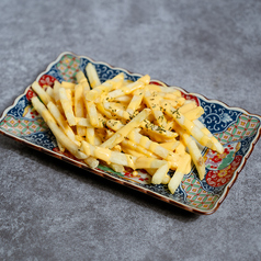 チェダーチーズのフライドポテト