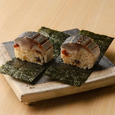 炙り〆鯖の棒寿司　2貫