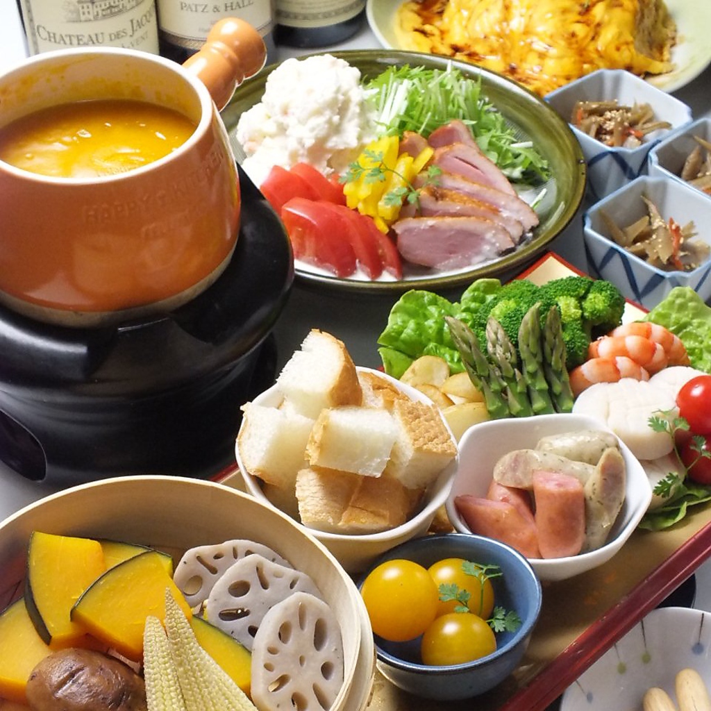 イチオシ★とろ～りフォンデュコース！2980円！女子会に大好評の人気コースです♪