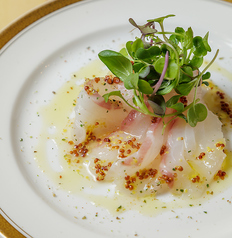 産地直送　鮮魚のカルパッチョ