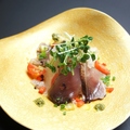 料理メニュー写真&nbsp;初鰹と桜鯛のカルパッチョ　3種食べ比べ