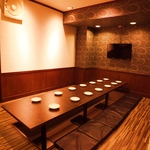 全席個室でテレビモニター・DVDプレイヤー付き！15名個室は隣のお部屋と繋げて最大25名様までOK！