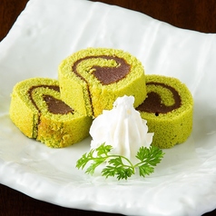 西通りプリンロールケーキ抹茶