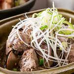 大人気商品！白レバとネギの胡麻和え