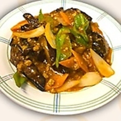 麻婆ナス(辛さ:★)/味噌ナス/トマトと玉子炒め 各