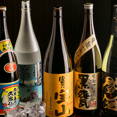 独自のセレクトで揃えた。こだわりの焼酎&日本酒！