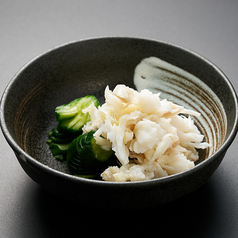 蟹ときゅうりのおろぽん