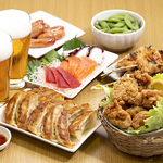 肉汁餃子＆手羽先の絶品を堪能！食べ飲み放題コース1980円～