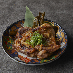 鶏もも一枚！！和風炙り焼き(こぶ締め) (煙)