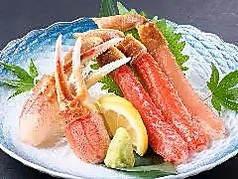 生ずわいがにの刺身