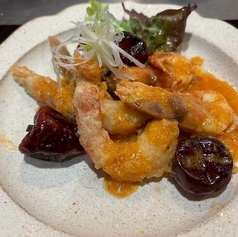 干焼蝦仁（ガンシャオシャーレン）　痺辛　海老の四川