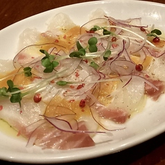 昆布〆真鯛のカルパッチョ
