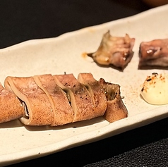 干しイカの肝ごと姿焼き