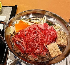 霜降り国産牛のすき焼き