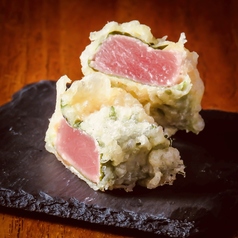 本マグロのレア天　2ヶ