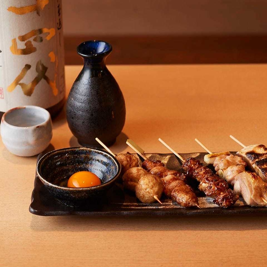 串焼きに地酒